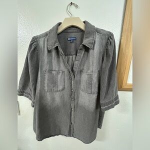 Denim short sleeve lightweight shortsleeved jacket, Size XL